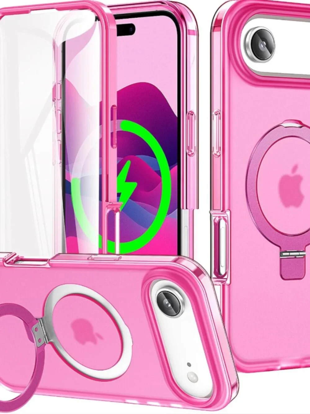 Shockproof Case with Magnetic Invisible Stand Compatible with iPhone Air